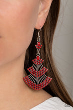 Load image into Gallery viewer, Paparazzi 🔆 Eastern Expression - Red Earrings