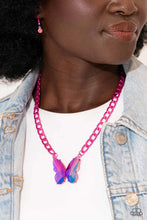 Load image into Gallery viewer, Paparazzi 🔆 Fascinating Flyer - Pink Necklace