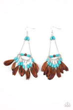 Load image into Gallery viewer, Paparazzi 🔆 Haute Hawk - Blue Earrings