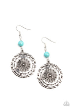 Load image into Gallery viewer, oak-sisters-jewelry-flowering-frontiers-blue-earrings-paparazzi-accessories-by-lisa