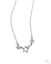 Load image into Gallery viewer, oak-sisters-jewelry-proudly-patriotic-white-necklace-paparazzi-accessories-by-lisa