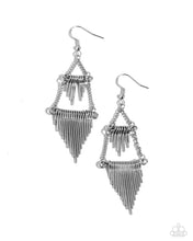 Load image into Gallery viewer, oak-sisters-jewelry-greco-grotto-silver-earrings-paparazzi-accessories-by-lisa