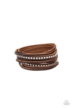 Load image into Gallery viewer, oak-sisters-jewelry-studded-sensation-brown-bracelet-paparazzi-accessories-by-lisa