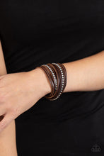 Load image into Gallery viewer, Paparazzi 🔆 Studded Sensation - Brown Bracelet