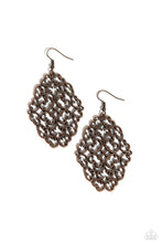 Load image into Gallery viewer, oak-sisters-jewelry-contemporary-courtyards-copper-earrings-paparazzi-accessories-by-lisa