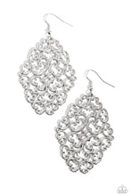 Load image into Gallery viewer, oak-sisters-jewelry-contemporary-courtyards-silver-earrings-paparazzi-accessories-by-lisa