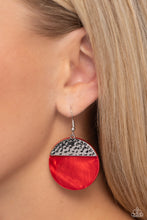 Load image into Gallery viewer, Paparazzi 🔆 SHELL Out - Red Earrings