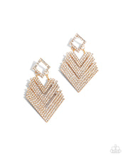 Load image into Gallery viewer, oak-sisters-jewelry-cautious-caliber-gold-post earrings-paparazzi-accessories-by-lisa