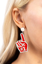 Load image into Gallery viewer, Paparazzi π My Number One - Red Post Earrings