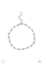 Load image into Gallery viewer, oak-sisters-jewelry-starry-swing-dance-silver-anklet-paparazzi-accessories-by-lisa