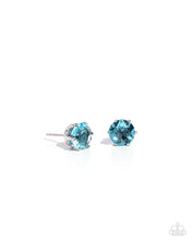 Load image into Gallery viewer, oak-sisters-jewelry-breathtaking-birthstone-blue-post earrings-paparazzi-accessories-by-lisa