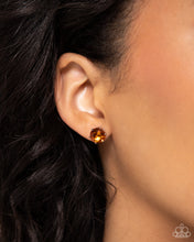 Load image into Gallery viewer, Paparazzi 🔆 Breathtaking Birthstone - Orange Post Earrings
