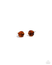 Load image into Gallery viewer, oak-sisters-jewelry-breathtaking-birthstone-orange-post earrings-paparazzi-accessories-by-lisa