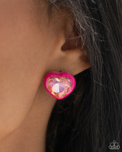 Load image into Gallery viewer, Paparazzi 🔆 Heartfelt Haute - Pink Post Earrings