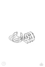 Load image into Gallery viewer, oak-sisters-jewelry-metro-mashup-silver-post earrings-paparazzi-accessories-by-lisa