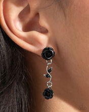 Load image into Gallery viewer, Paparazzi 🔆 Led by the ROSE - Black Post Earrings
