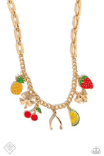 Load image into Gallery viewer, oak-sisters-jewelry-fruit-festival-gold-necklace-paparazzi-accessories-by-lisa
