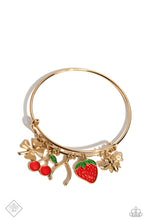Load image into Gallery viewer, oak-sisters-jewelry-fruit-freestyle-gold-bracelet-paparazzi-accessories-by-lisa