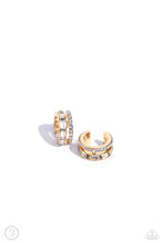 Load image into Gallery viewer, oak-sisters-jewelry-dont-sweat-the-small-cuff-gold-post earrings-paparazzi-accessories-by-lisa