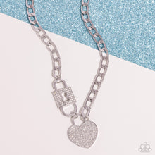 Load image into Gallery viewer, Paparazzi 🔆 Lock Up Your Love - White Necklace