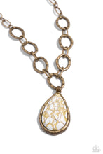 Load image into Gallery viewer, oak-sisters-jewelry-tangible-tranquility-brass-necklace-paparazzi-accessories-by-lisa
