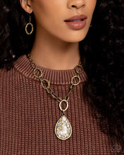 Load image into Gallery viewer, Paparazzi 🔆 Tangible Tranquility - Brass Necklace