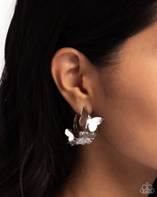 Load image into Gallery viewer, Paparazzi 🔆 No WINGS Attached - Silver Earrings