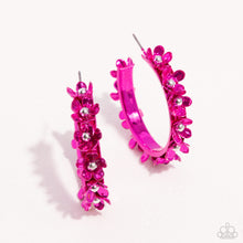 Load image into Gallery viewer, Paparazzi 🔆 Fashionable Flower Crown - Pink Earrings