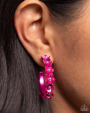 Load image into Gallery viewer, Paparazzi 🔆 Fashionable Flower Crown - Pink Earrings