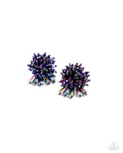 Load image into Gallery viewer, oak-sisters-jewelry-streamlined-sass-purple-post earrings-paparazzi-accessories-by-lisa