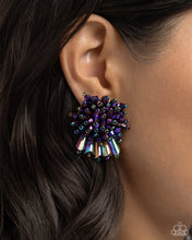 Load image into Gallery viewer, Paparazzi 🔆 Streamlined Sass - Purple Post Earrings