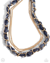 Load image into Gallery viewer, oak-sisters-jewelry-denim-danger-gold-necklace-paparazzi-accessories-by-lisa