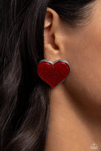 Load image into Gallery viewer, Paparazzi 🔆 Glitter Gamble - Red Post Earrings