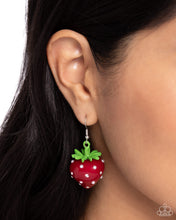Load image into Gallery viewer, Paparazzi 🔆 Strawberry Sentiment - Red Earrings