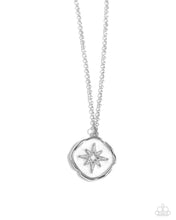 Load image into Gallery viewer, oak-sisters-jewelry-soaring-stars-white-necklace-paparazzi-accessories-by-lisa