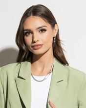 Load image into Gallery viewer, Paparazzi 🔆 Safety Pin Sentiment - White Earrings
