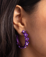 Load image into Gallery viewer, Paparazzi 🔆 Fashionable Flower Crown - Purple Earrings