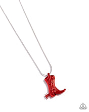 Load image into Gallery viewer, oak-sisters-jewelry-boot-scootin-bravado-red-paparazzi-accessories-by-lisa