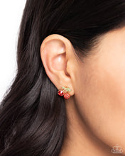 Load image into Gallery viewer, Paparazzi 🔆 Cherry Candidate - Gold Post Earrings