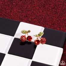 Load image into Gallery viewer, Paparazzi 🔆 Cherry Candidate - Gold Post Earrings