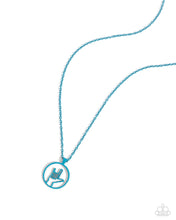 Load image into Gallery viewer, oak-sisters-jewelry-abstract-asl-blue-necklace-paparazzi-accessories-by-lisa