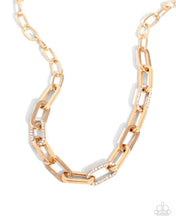 Load image into Gallery viewer, oak-sisters-jewelry-understated-shimmer-gold-necklace-paparazzi-accessories-by-lisa