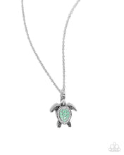 Load image into Gallery viewer, oak-sisters-jewelry-turtle-tourist-green-necklace-paparazzi-accessories-by-lisa