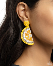 Load image into Gallery viewer, Paparazzi 🔆 Lemon Leader - Yellow Post Earrings