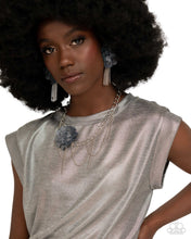 Load image into Gallery viewer, Paparazzi 🔆 Dauntless Denim - Blue Post Earrings