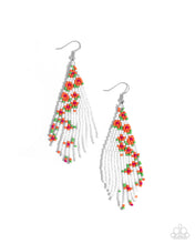 Load image into Gallery viewer, oak-sisters-jewelry-picturesque-patchwork-orange-earrings-paparazzi-accessories-by-lisa