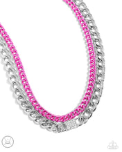Load image into Gallery viewer, oak-sisters-jewelry-exaggerated-effort-pink-necklace-paparazzi-accessories-by-lisa