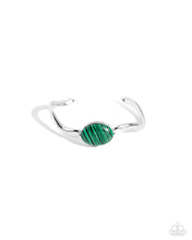 Load image into Gallery viewer, oak-sisters-jewelry-striped-sensation-green-bracelet-paparazzi-accessories-by-lisa