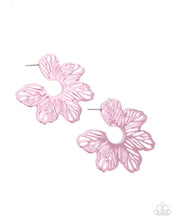 Load image into Gallery viewer, oak-sisters-jewelry-floral-fame-pink-earrings-paparazzi-accessories-by-lisa