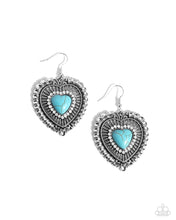 Load image into Gallery viewer, oak-sisters-jewelry-antiqued-advocate-blue-earrings-paparazzi-accessories-by-lisa